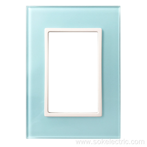 High Quality Glass Front Panel Aristocratic Style Switch Frame